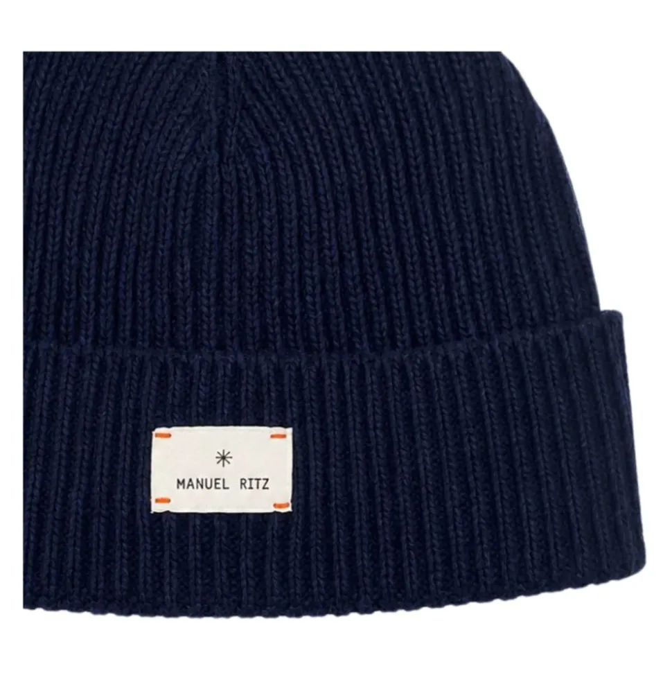 Gorro de punto acanalado
