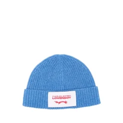 Gorro de Punto Acanalado con Parche del Logo