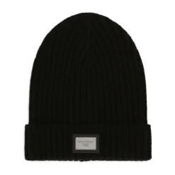 Gorro de punto con placa del logo
