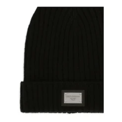 Gorro de punto con placa del logo
