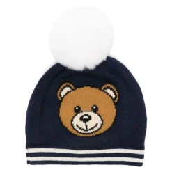Gorro de Punto Pom Pom con Logo Teddy