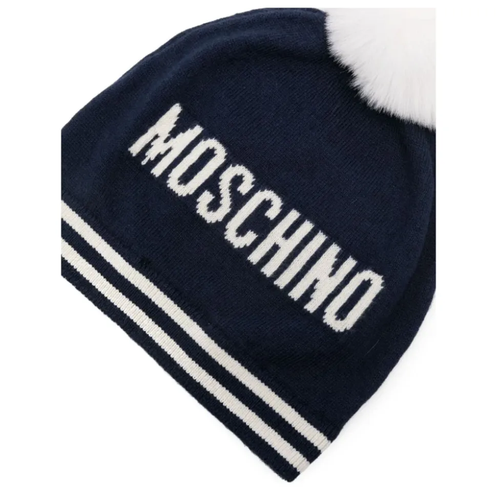 Gorro de Punto Pom Pom con Logo Teddy