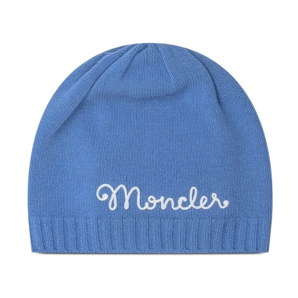 Gorro Infantil de Lana y Cachemira Azul
