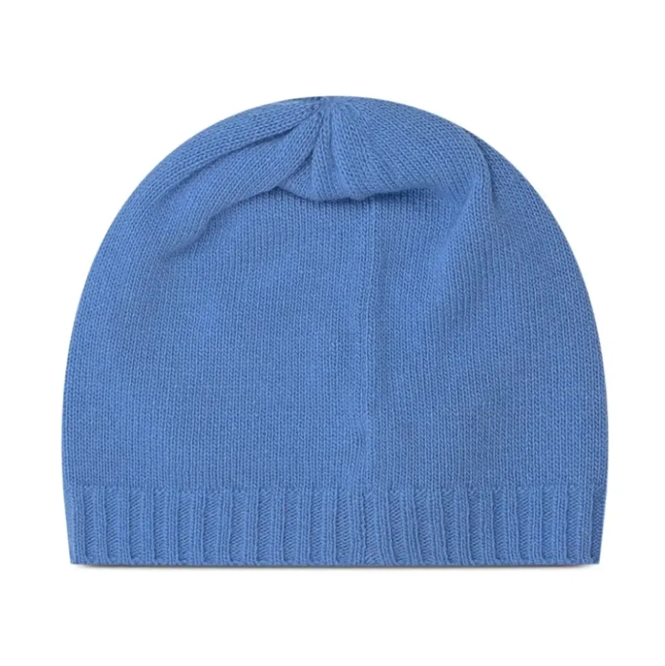 Gorro Infantil de Lana y Cachemira Azul
