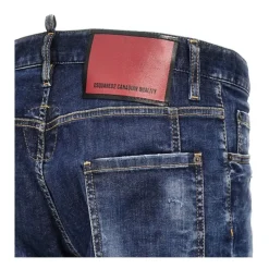 Jeans Biker Ordenados con Efecto Usado