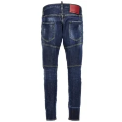 Jeans Biker Ordenados con Efecto Usado