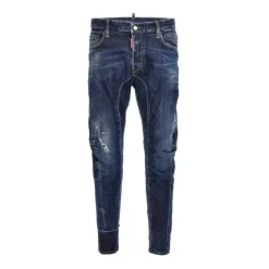 Jeans Biker Ordenados con Efecto Usado
