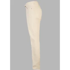Jeans Bull 5 bolsillos color crema