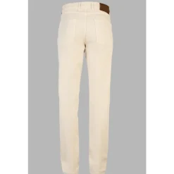 Jeans Bull 5 bolsillos color crema
