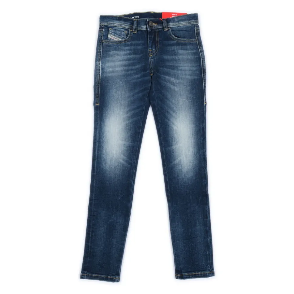 Jeans con efecto descolorido