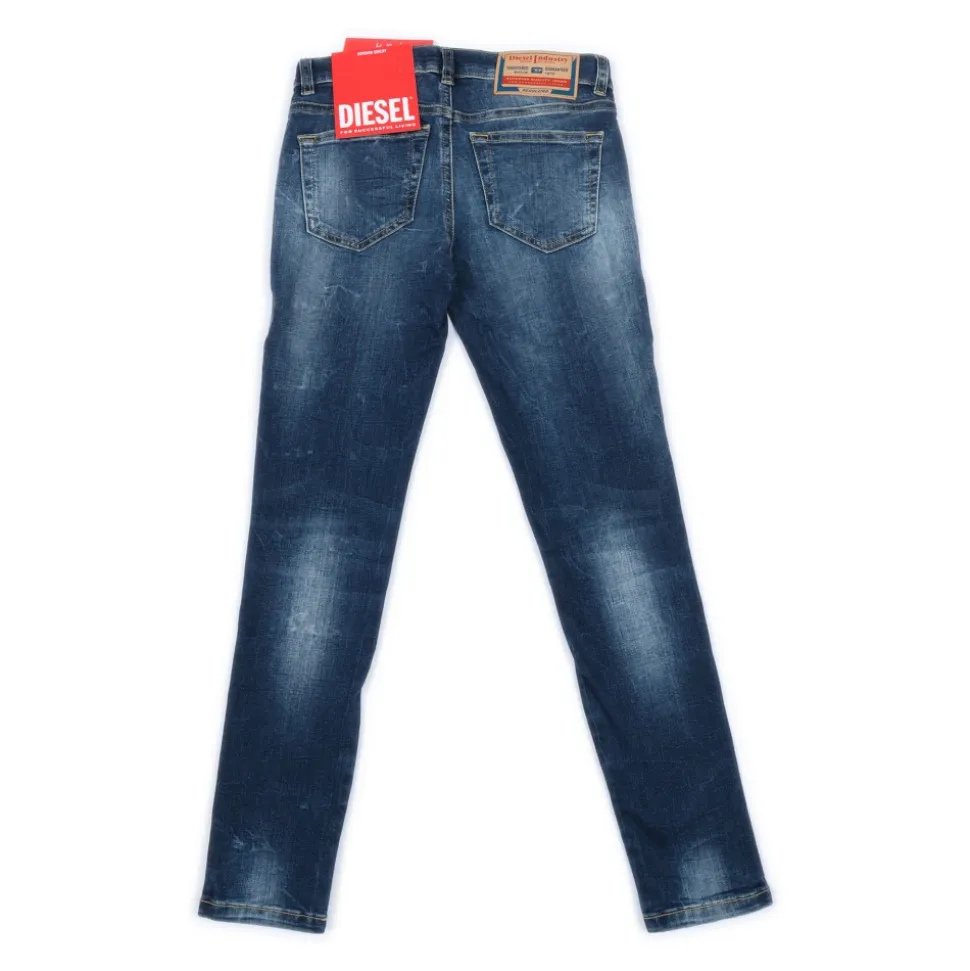 Jeans con efecto descolorido