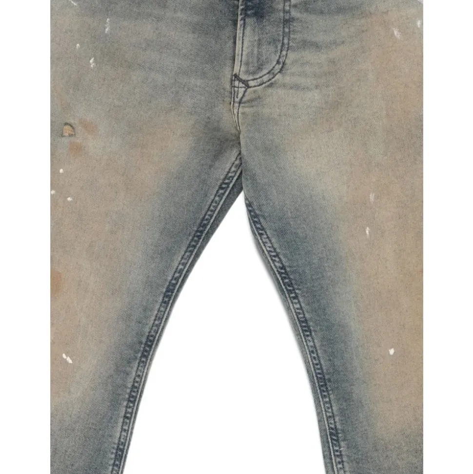Jeans con efecto desgastado