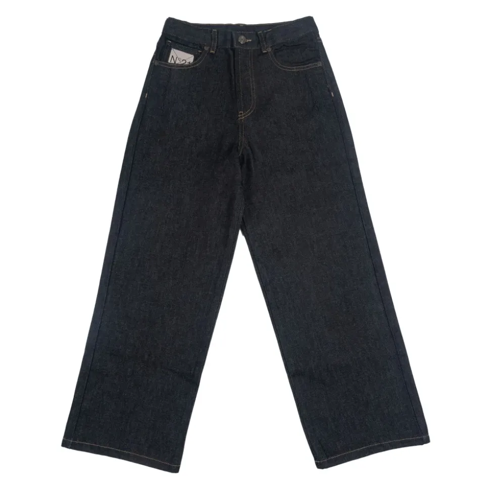 Jeans con Logotipo Bordado