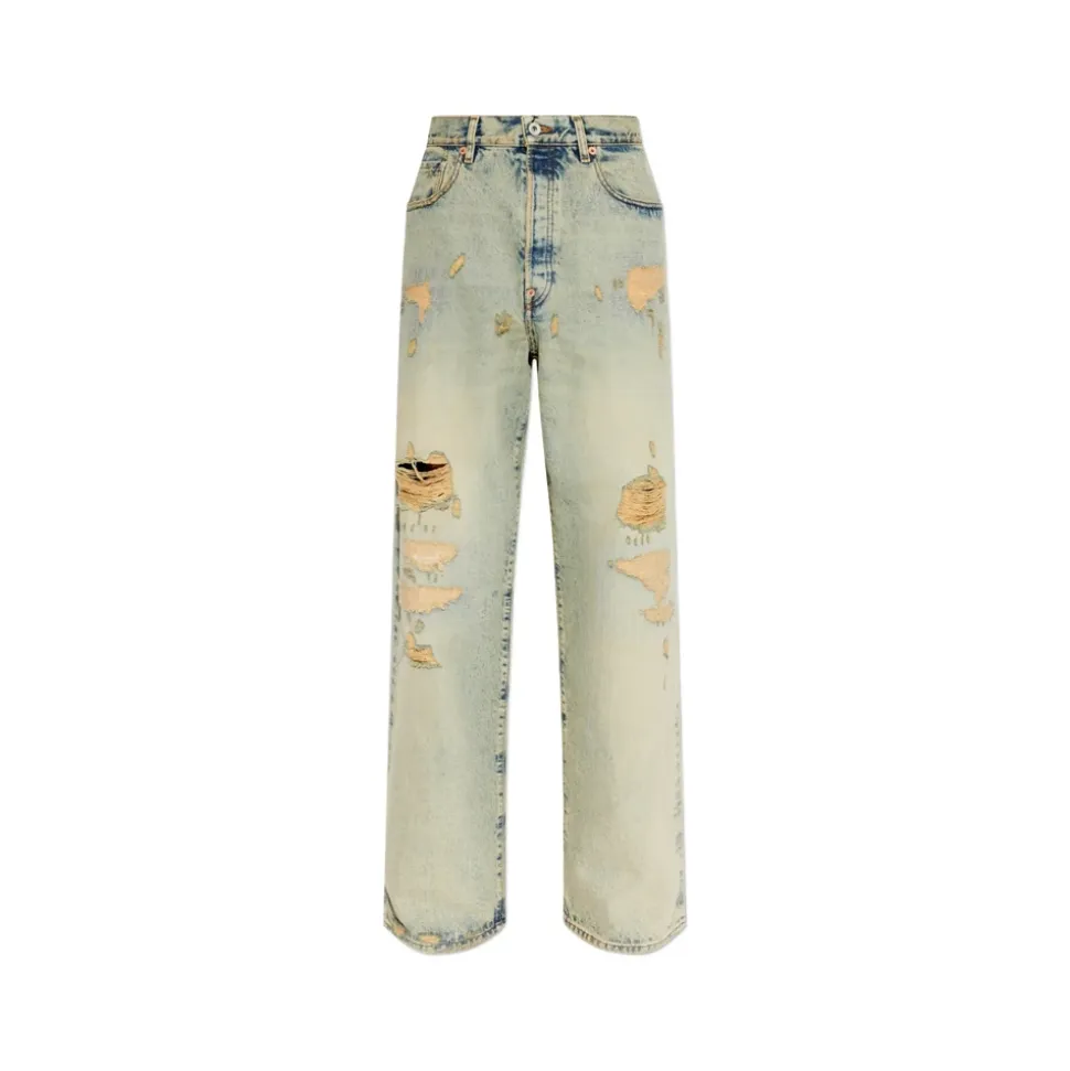 Jeans de Corte Ancho Turn Up