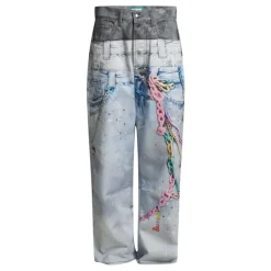 Jeans de corte holgado