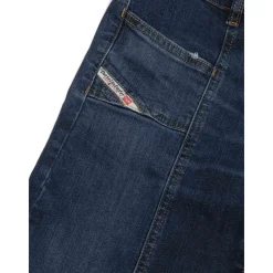 Jeans de Pierna Ancha con Parche del Logo