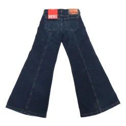 Jeans de Pierna Ancha con Parche del Logo