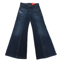 Jeans de Pierna Ancha con Parche del Logo