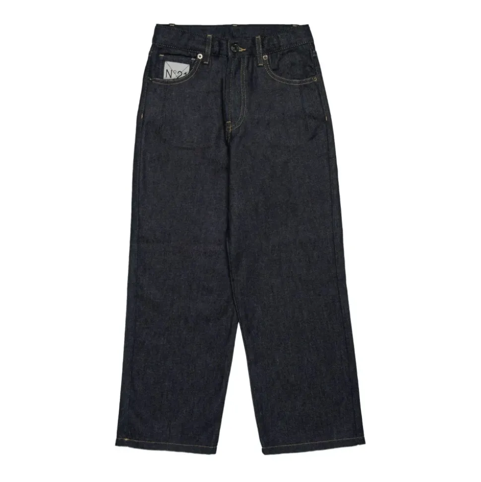 Jeans Infantiles Bordados Azul Marino