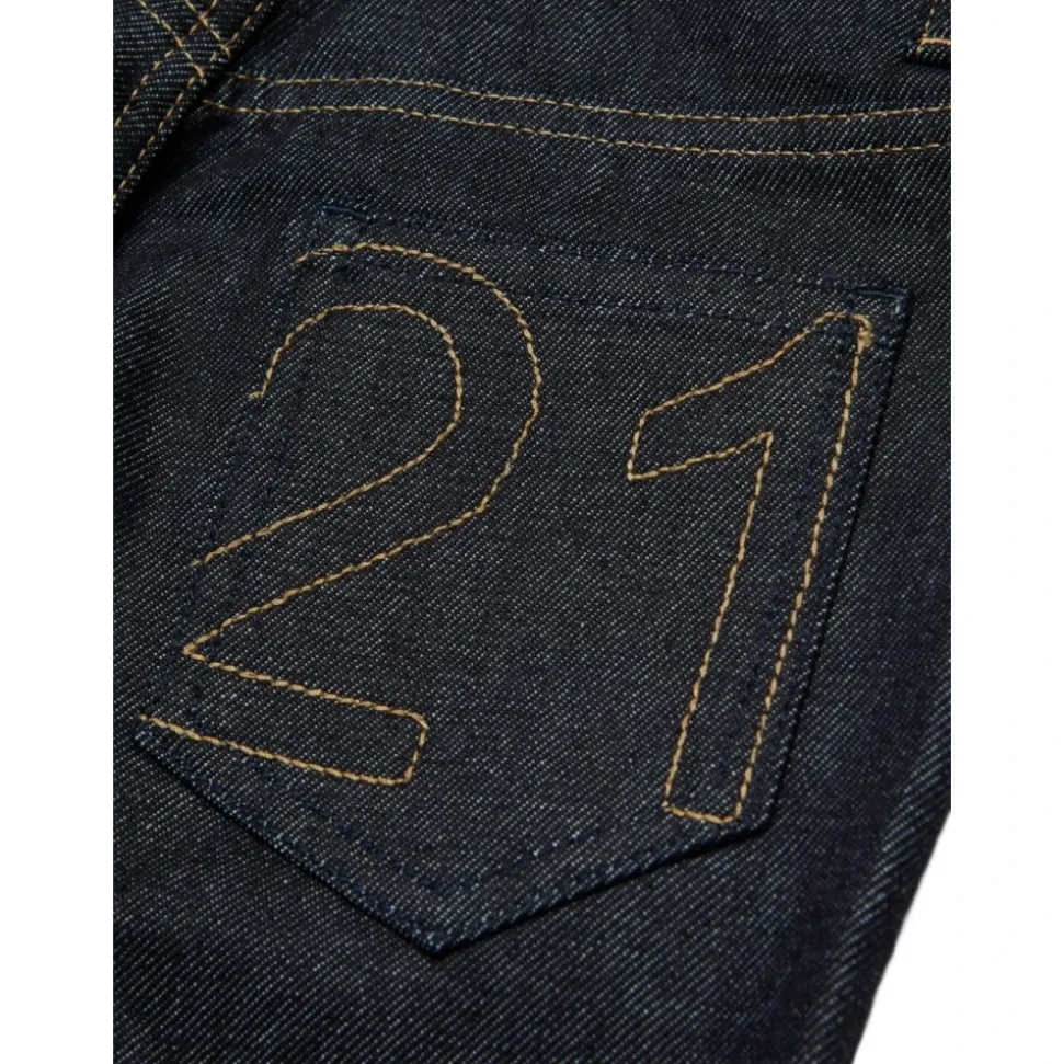 Jeans Infantiles Bordados Azul Marino