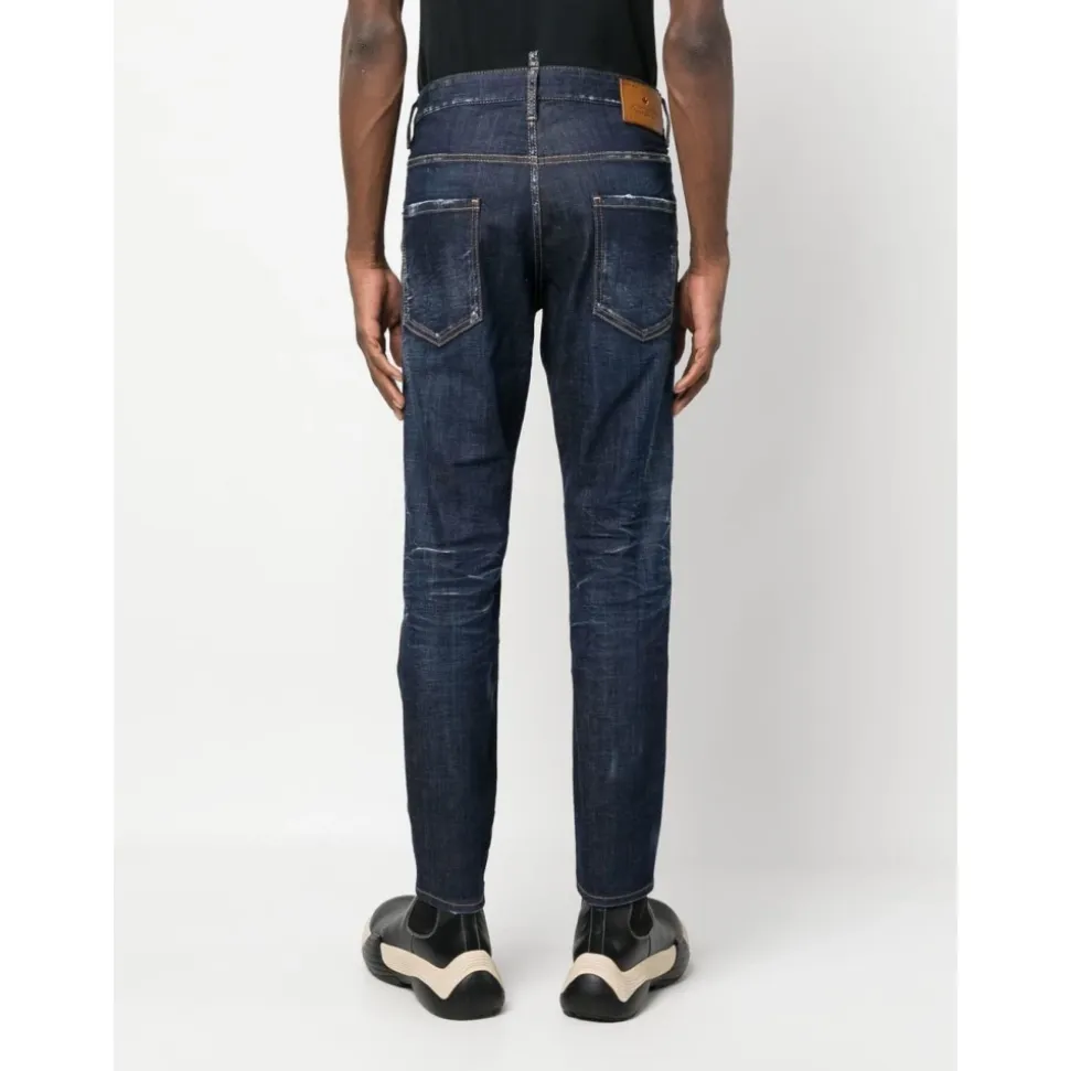 Jeans Skater Lavado Oscuro Limpio