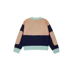 Jersey con cuello en V acanalado