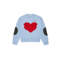 Jersey con cuello redondo y parches en las mangas