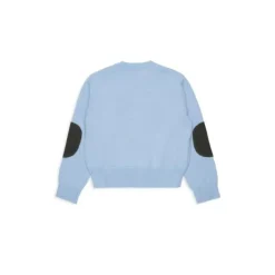 Jersey con cuello redondo y parches en las mangas
