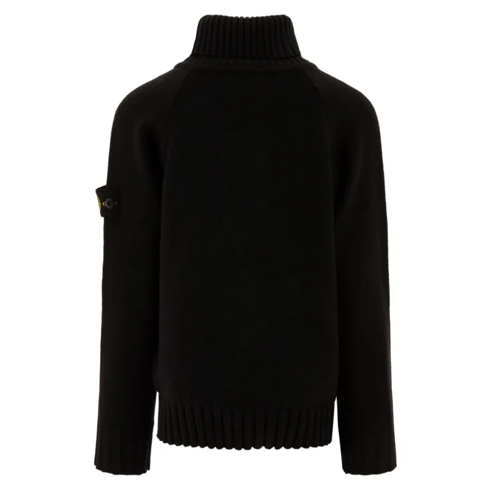 Jersey de Cuello Alto de Punto Negro AW24