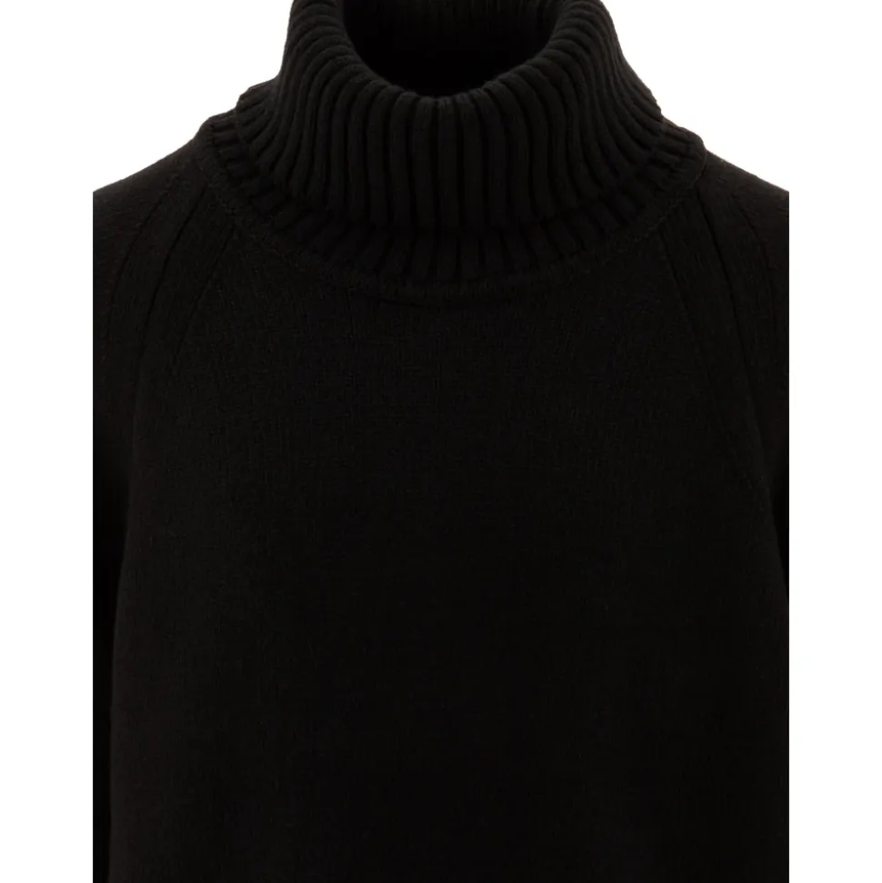 Jersey de Cuello Alto de Punto Negro AW24