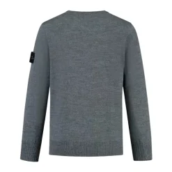 Jersey de cuello redondo acanalado