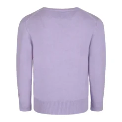 Jersey de cuello redondo de cachemira