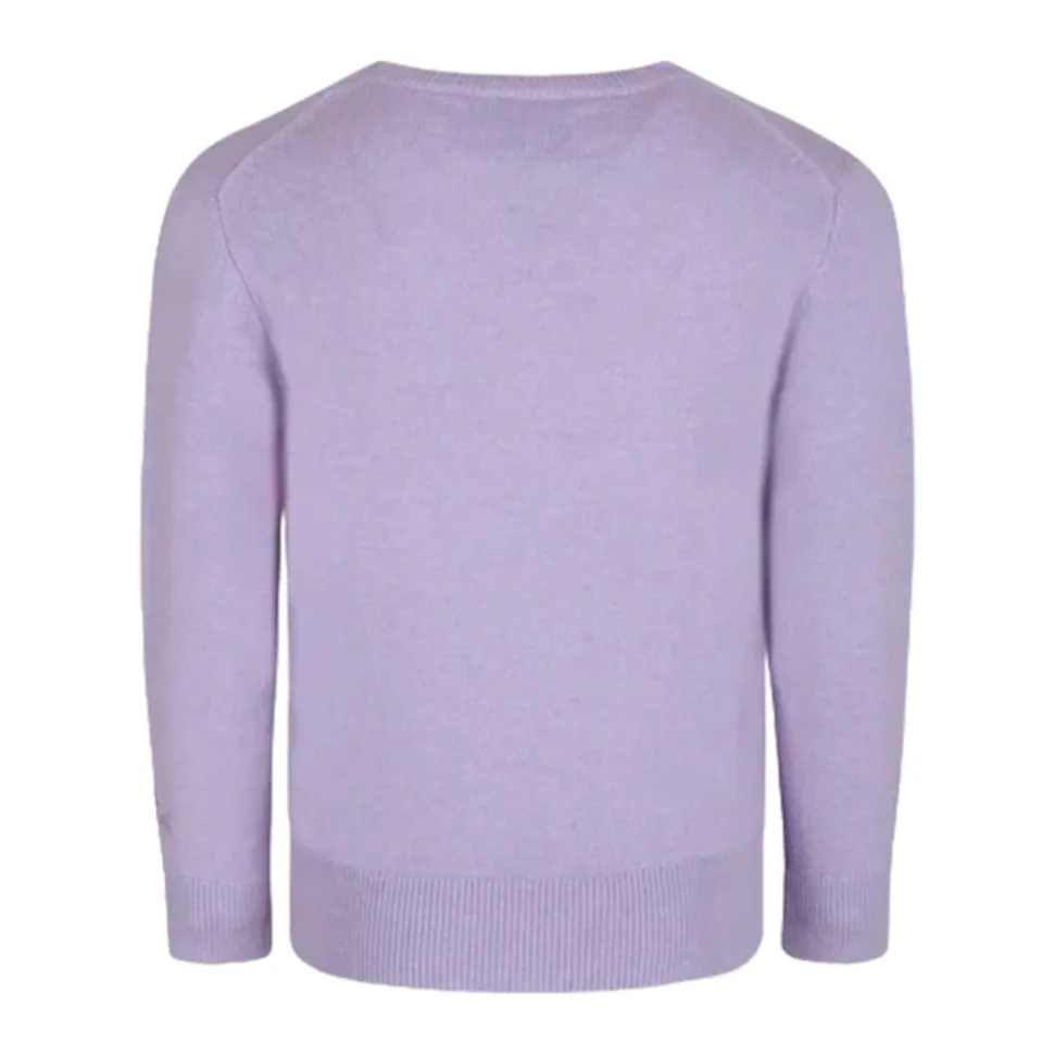 Jersey de cuello redondo de cachemira