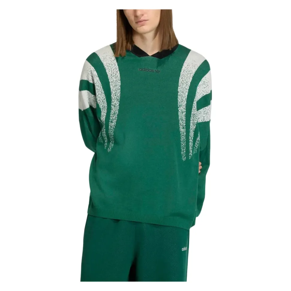 Jersey de Punto Totalmente a la Moda y Corte Holgado Santiago