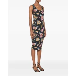 Jersey Fluido Print Dress