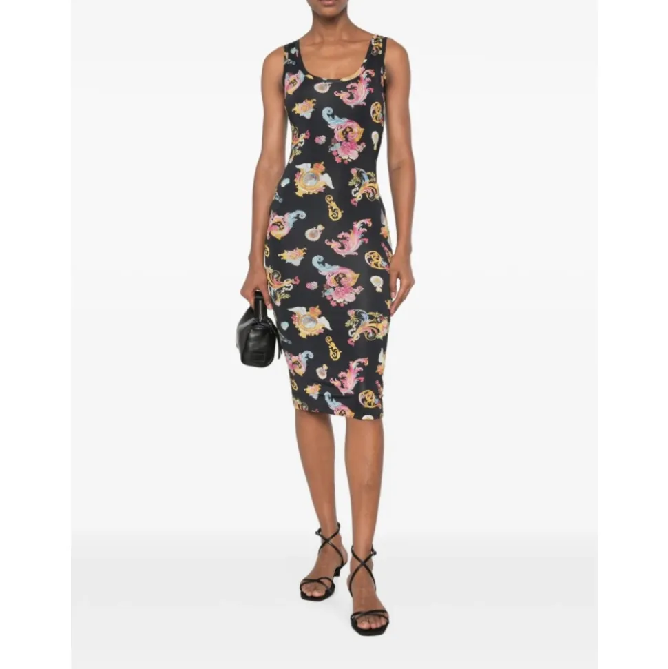 Jersey Fluido Print Dress