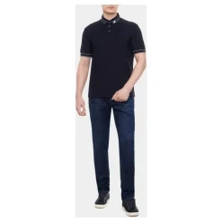 J06 Jeans denim de 8 oz, corte slim, efecto lavado desgastado