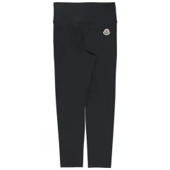 Leggings Azul Niña Cintura Elástica Parche Logo