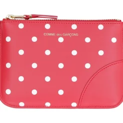 Logo Detail Flat Leather Pouch