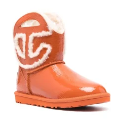 Logo Mini Crinkle Ankle Boots