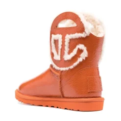 Logo Mini Crinkle Ankle Boots