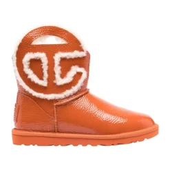 Logo Mini Crinkle Ankle Boots