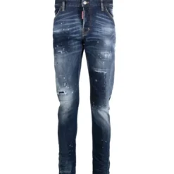 Logo Patch Skinny Cut Denim Jeans