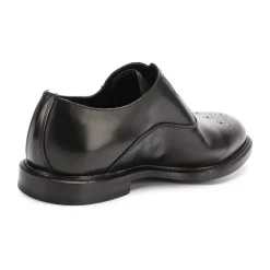 Marsala Lace-Up Oxfords Negro Cuero