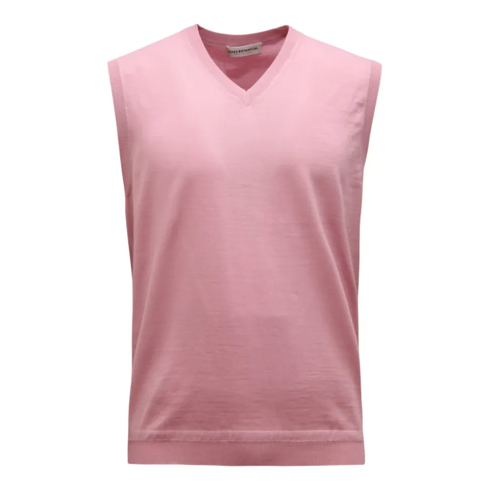 M7332 Chaleco de Lana con Cuello en V