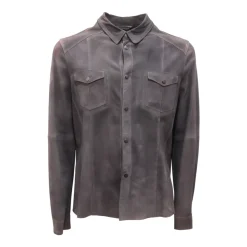 M2495 Giacca Camicia GMS-75 Chaqueta de Ante Efecto Vintage