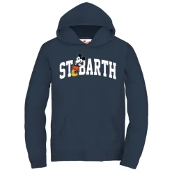 Mickey College Flamed Fleece Hoody