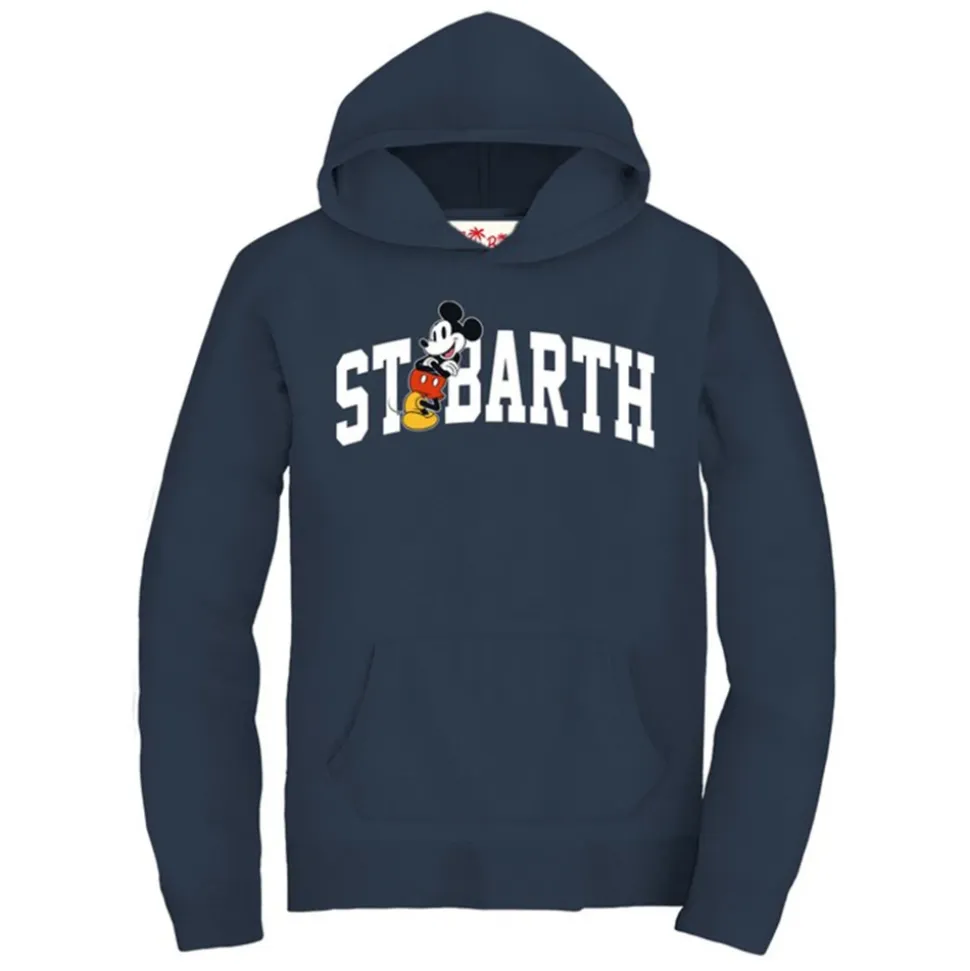 Mickey College Flamed Fleece Hoody