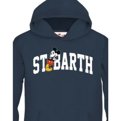 Mickey College Flamed Fleece Hoody