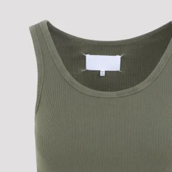 Mini Vestido de Punto Acanalado con Cinta